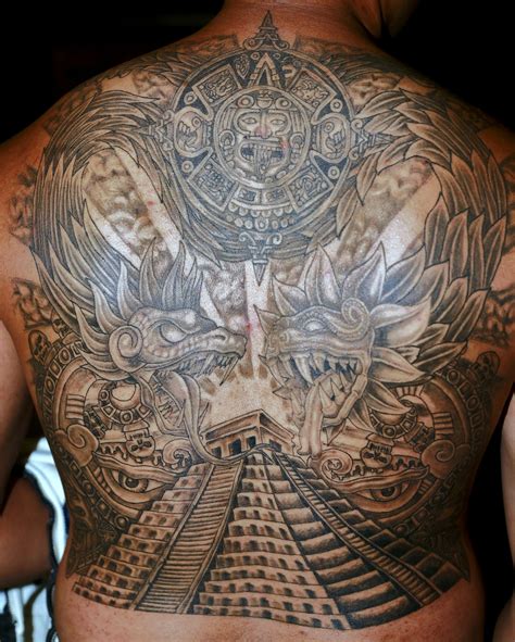 aztecas tattoos design|mexican aztec tattoos for men.